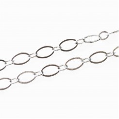 Cable necklace - Silver Tone - 30 inch 